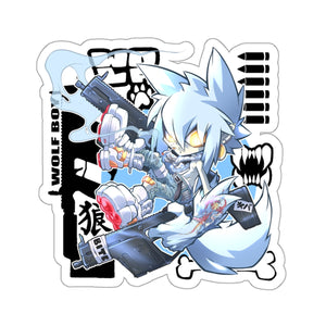 Wolf Warrior Sticker
