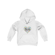 Load image into Gallery viewer, TRYPS Heart Youth Heavy Blend Hooded Sweatshirt
