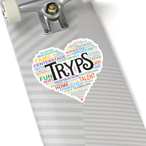 TRYPS Heart Kiss-Cut Stickers