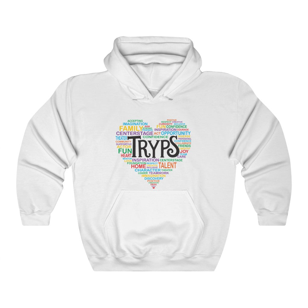 TRYPS Heart Adult Unisex Heavy Blend™ Hooded Sweatshirt