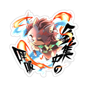 Shiba Swordsman Kiss-Cut Sticker