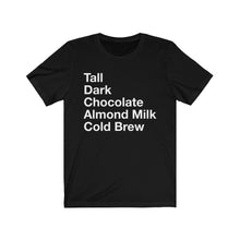 Load image into Gallery viewer, Dark Chocolate Almond Milk Unisex Short Sleeve Tee
