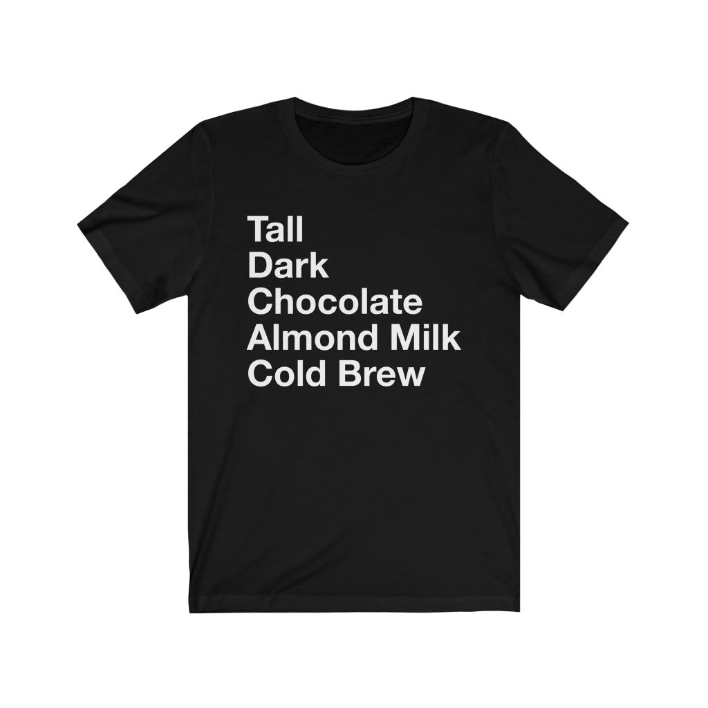 Dark Chocolate Almond Milk Unisex Short Sleeve Tee