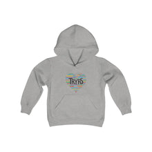 Load image into Gallery viewer, TRYPS Heart Youth Heavy Blend Hooded Sweatshirt
