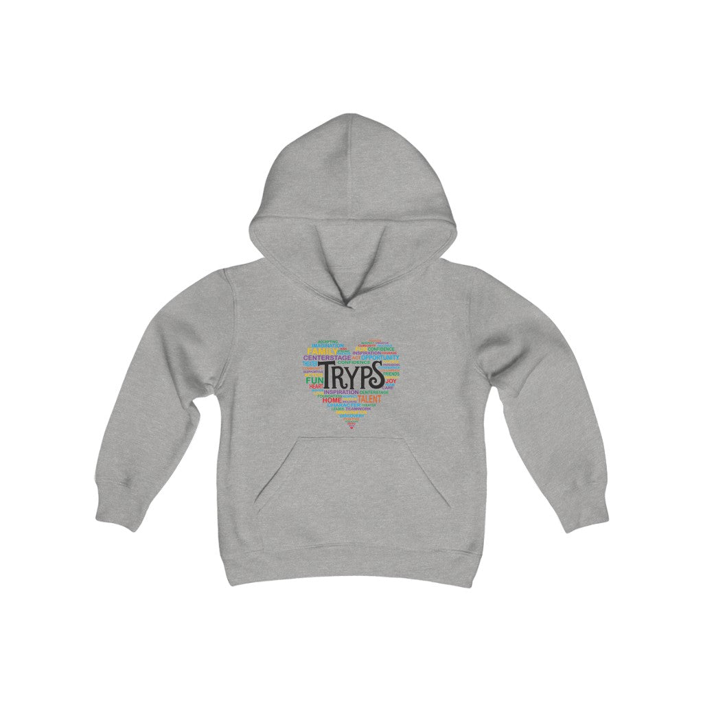 TRYPS Heart Youth Heavy Blend Hooded Sweatshirt