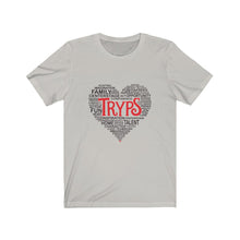 Load image into Gallery viewer, TRYPS Heart Unisex Jersey Short Sleeve Tee
