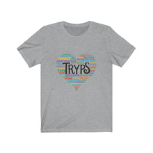 Load image into Gallery viewer, TRYPS Heart Unisex Jersey Short Sleeve Tee

