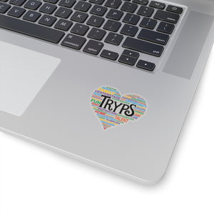 TRYPS Heart Kiss-Cut Stickers